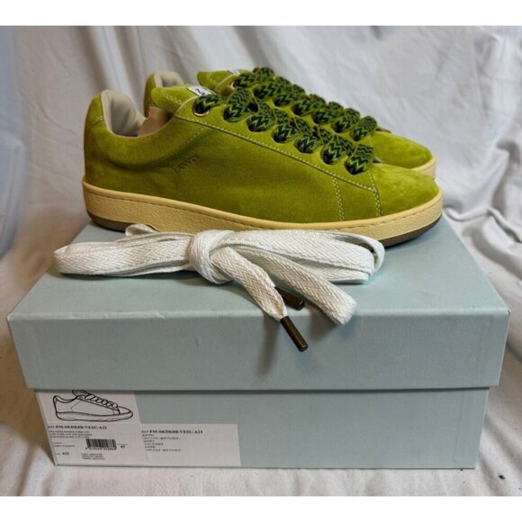 LANVIN Lite Curb Low Top Sneakers Asinth Green BNIB Size: 45 / 12 - Picture 9 of 11